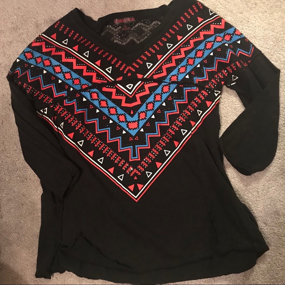 Rock and roll cowgirl top